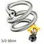 Stainless Steel Bellows Metal Water Heater Toilet Water Inlet Pipe Hot And Cold High Pressure Universal Interface Can Be Bent