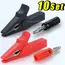 Alligator Clip with Banana Plugs Set No Welding Fully Insulated Safety Electrical Test Crocodile Clips Connector for Multimeter