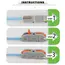 DIY GO Quick Splicing Multiplex Butt Wire Connector Compact Electrical Cable Terminal Block Home Wiring Connectors Junction Box