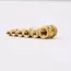 Brass Hot Melt Inset Nuts Heating Molding Copper Thread Inserts Nut SL-type Double Twill Knurled Injection Brass Nut M2M3 100Pcs