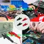 Alligator Clip with Banana Plugs Set No Welding Fully Insulated Safety Electrical Test Crocodile Clips Connector for Multimeter