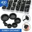 170/200/400pcs Rubber Grommet Assortment Firewall Hole Electrical Wire Grommet Gasket Kit for Wire Plug and Cable 7-25mm o ring