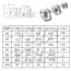 1-5pcs Waterproof Stainless Steel Wire Rope Clips Single/Double Grips Cable Clamps Chuck Lock M2-M6 Cable Wire Hardware Fastener