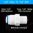 Fit for 1/4" 3/8" OD Tube Straight  Equal Reducer Connector Fitting Aquarium Reverse Osmosis RO Water Dispenser
