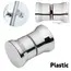 Stylish Shower Glass Door Handle,Sliding Shower Doors Knob,Double Sided Pull Hardware Replacement Parts for Bathroom Glass Doors