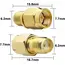 1PC SMA to RP SMA Adapter RF Coaxial Connector SMA Male to RP-SMA Female Converter Gold Plated Copper Brass