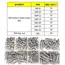 120-434Pcs 304 Stainless Steel Hex Button Socket Head Cap Screw Hexagon Thread Machine Metric Nut Bolt Assortment Kit Set M2~M6
