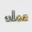 Brass Insert Nut and Stainless Steel Screw Kit M2 M3 M4 Threaded Heat Set Inserts Printing 3D Copper Hot Melt Nuts Machine Bolt