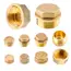 G1"1/4"1/8"3/8"1/2"3/4"G2" BSP Female Threaded Brass Pipe Hex Head Brass Stopper End Cap Plug Plumbing Fitting Connector Adapter