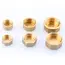 G1"1/4"1/8"3/8"1/2"3/4"G2" BSP Female Threaded Brass Pipe Hex Head Brass Stopper End Cap Plug Plumbing Fitting Connector Adapter