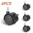 4 Pcs/pack Universal Mute Caster M8 Wheel 1.5Inch Replacement Furniture Table Drawers Cabinets Swivel Rollers 360 Degree Wheels