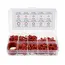 351 Pcs Silicone O-ring Kit Nitrile Rubber Oil Heat Resistant Sealing Gasket Assortment Boxed Metric O Ring for Car Auto Vehicle