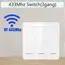 RF 433Mhz Remote Control Wireless Light Wall Switch  Interruptor Smart Lighting Switch For Lamp LED 10A 110V 220V