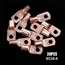 20PCS 4-25mm Assortment Tinned Copper Lugs Ring Crimp Terminals Battery Wire Welding Cable Connectors Kit