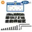 NINDEJIN hex hexagon socket countersunk head screw kit m2 m2.5 m3 m4 m5 m6 carbon steel flat head bolt and nut screw set