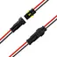5sets 2Pin Way 16 AWG Waterproof Electrical Connectors, Male and Female Way 16 AWG Wire Harness Plug Socket Kit for Car Boat