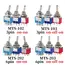 10pcs MTS-102 103 MTS-202 203 Toggle Switch 6A 125VAC On SPDT 6mm Mini Switch DPDT Off Waterproof Cap
