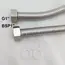 2pcs G1/2"G3/4"G1"  Stainless Steel Corrugated Water Hard Pipe Hose 20-200cm