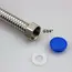 2pcs G1/2"G3/4"G1"  Stainless Steel Corrugated Water Hard Pipe Hose 20-200cm
