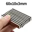60x10x3mm Super Strong Neodymium Magnet N35 NdfeB Permanent Magnetic imanes Block Powerful Magnets Refrigerator