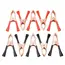 10pcs 30A Crocodile Spring Clamp Red & Black Car Battery Clip Cables Alligator  Charger  Voltage Testing Tool Accessory