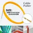 3MM 5M-50M Fiberglass Cable Puller Stainless Steel Yellow Household Wall Wire Guide Rail Fiberglass Electrician Push Tape Drawer