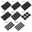 Rubber Pads For Chair Legs 1-24pcs Anti Slip Mat Bumper Damper Non-Slip Round Square Self Adhesive Table Feet Protector Hardware