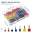 750PCS Double Wire End Ferrules Kit Multipurpose Reliable Twin Wire End Ferrules with Box Easy to Utilize for Cable Connecting