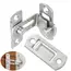 Door Lock Guard Latch Bolt 90 Degree Stainless Steel Toggle Latch Sliding Barn Door Lock Wine Cabinet Closet Right Angle Lock