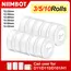 NiiMBOT D101 D11 D110 Label Thermal Sticker White Adhesive Paper Waterproof 3/5/10 Rolls Papers Cheapest Official for Printer
