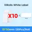 NiiMBOT D101 D11 D110 Label Thermal Sticker White Adhesive Paper Waterproof 3/5/10 Rolls Papers Cheapest Official for Printer