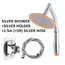 6 Inch High Pressure 360 Degrees Rotation Large Round Big Rainfall Sprayer Bathroom Hand Held Shower Head Accessories Faucet Spa