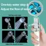 360° Rotating Turbine Fan Handheld Shower Head High Pressure Water Saving Spray Shower Filter Bathroom Accessories
