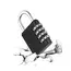 4 Digit Zinc Alloy Combination Lock Padlock Luggage Anti-theft Weatherproof Security Outdoor Gym Safely Code Door Lock Black