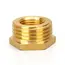 Brass Hex Bushing Reducer Pipe Fitting 1/8 1/4 3/8 1/2 3/4 Female to Male Thread Reducing Water Gas Adapter Coupler Connector