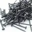 50pcs Black High-strength M3.5 Coarse Thread Screws with Countersunk Head Self-Tapping for Drywall Gypsum Board