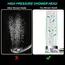 360° Rotating Turbine Fan Handheld Shower Head High Pressure Water Saving Spray Shower Filter Bathroom Accessories