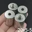 2/5/10/15/30Pcs 20x5-5 Magnet 20mm x 5mm Hole 5mm Round Super Powerful Strong Permanent Magnetic Disc
