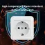 White Power Sockets EU Standard Wall Mounted Plugs Socket With Ground Flame Retardant Paint Plastic Classic Electrical Outlets