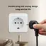 White Power Sockets EU Standard Wall Mounted Plugs Socket With Ground Flame Retardant Paint Plastic Classic Electrical Outlets
