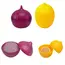 1pc Food Savers, Lemon & Onion Shaped, Multipurpose, Freezer Safe, Flip Top, Hand Wash, Durable plastic storage containers