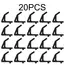 5-20pcs Universal Hooks For Shelving With 10.3mm Hole Spacing Storage Hooks Garage Auxiliary Hooks Shelf Fittings Support Hooks