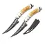 Sharp curved blade, sharp satin finish fruit knife, portable plastic handle boning knife