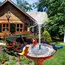 13cm, 16cm, 18cm Solar Fountain Pumps - Ideal for Outdoor Garden Pools, Bird Baths, Small Ponds. 8-Nozzle Floating Model