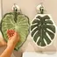 Leaf Hand Towel Absorbent Kitchen Towel Soft Towel Bathroom Accessories Hanging Towels Handkerchief Towels Home Wash Hand Towels