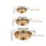 Stainless Steel Cookware Saucepan Dry Pots with Handle Home Cooking Paella Pan Seafood Rice Pot Picnic Snack Plates