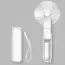 Portable Mini Fan, USB Rechargeable, 3-speed Adjustable, Foldable Handheld Fan, Suitable for Women, Travel, Outdoor Use