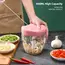 New Crusher Vegetable Onion Cutter Kitchen Cooking Accessories 500/900ML Manual Meat Mincer Garlic Chopper Rotate GarlicPress