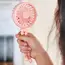 Octopus shape handheld fan standing, hanging and winding 4 forms night light design rechargeable long battery life mini student