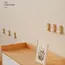 Self Adhesive Mounted Walnut Wood Wall Hooks for Hanging Coat Towel Clothes Blanket Hat Backpack Robe Entryway Key Holder